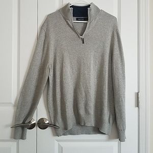 Nautica Gray Mock Neck Sweater